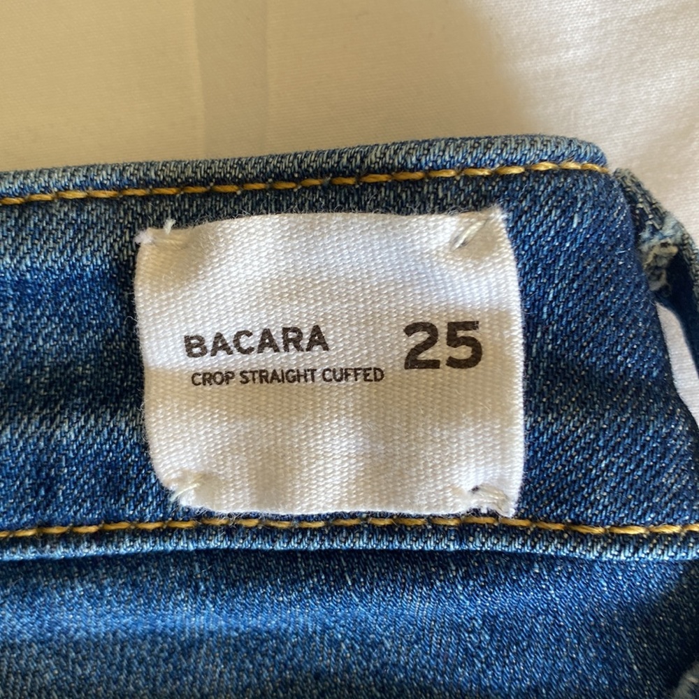 Woman’s Hudson Bacara Crop Straight Cuffed jeans 25 - Picture 8 of 9